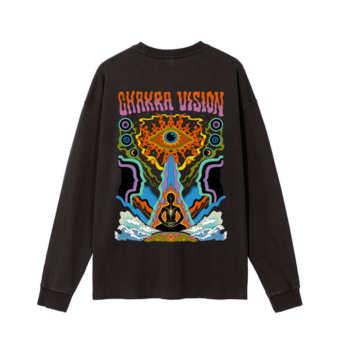 Chakra Vision - Vintage Washed Long Sleeve T-Shirt