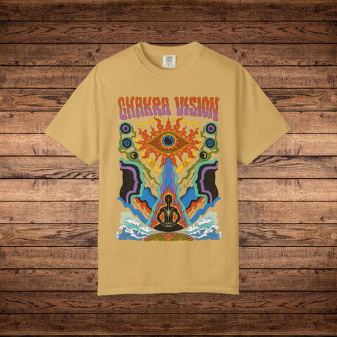 Chakra Vision - Unisex Garment-Dyed T-shirt