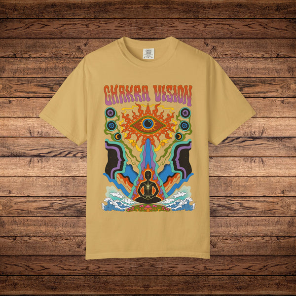 Chakra Vision - Unisex Garment-Dyed T-shirt
