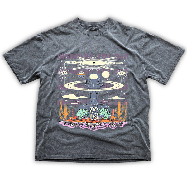 Dissolve The Ego - Fluffy Vintage Heavyweight T-Shirt