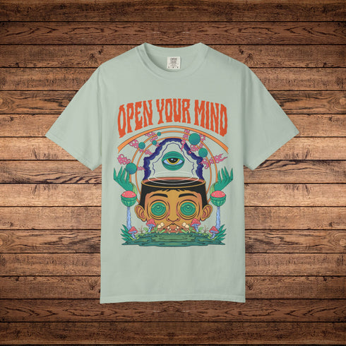 Open Your Mind 2.0 - Unisex Garment-Dyed T-shirt