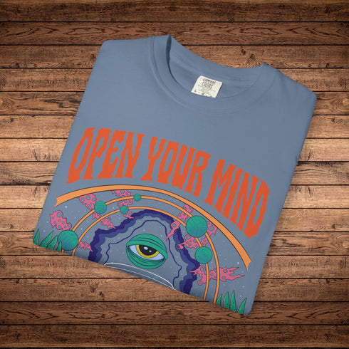 Open Your Mind 2.0 - Unisex Garment-Dyed T-shirt