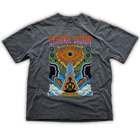 Chakra Vision - Fluffy Vintage Washed Relaxed fit T-Shirt (NEW)