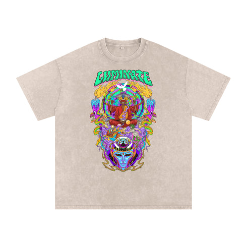 Luminate - Vintage Snow Washed Oversized Cotton T-Shirt