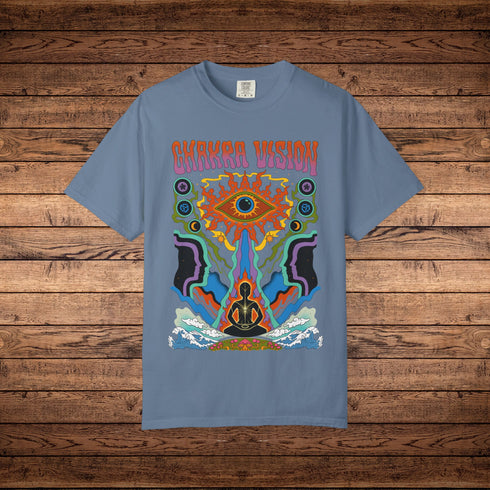 Chakra Vision - Unisex Garment-Dyed T-shirt
