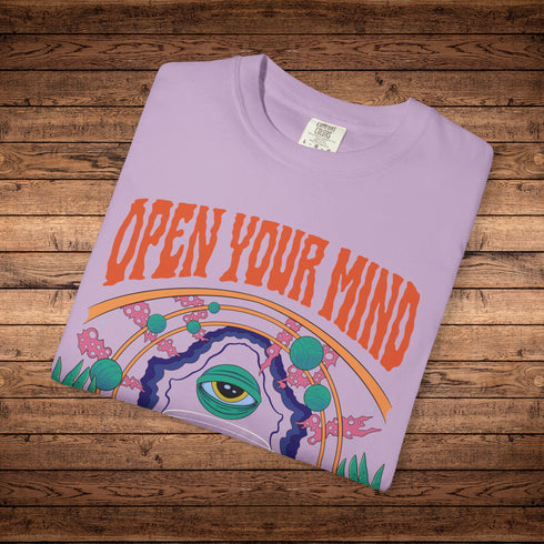 Open Your Mind 2.0 - Unisex Garment-Dyed T-shirt