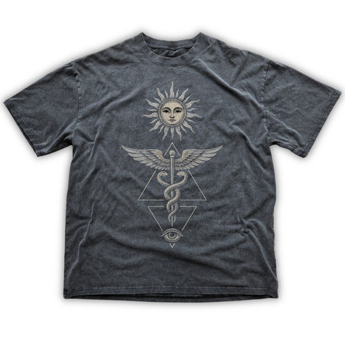 Inner Alchemy - Fluffy Vintage Washed Relaxed fit T-Shirt (NEW)