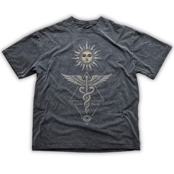 Inner Alchemy - Fluffy Vintage Washed Relaxed fit T-Shirt (NEW)