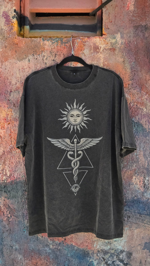 Inner Alchemy - Fluffy Vintage Washed Relaxed fit T-Shirt (NEW)