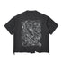 Embrace the Chaos - Snow Wash Raw-Hem Boxy T-shirt - Phantasmagorical X Patakota Collab