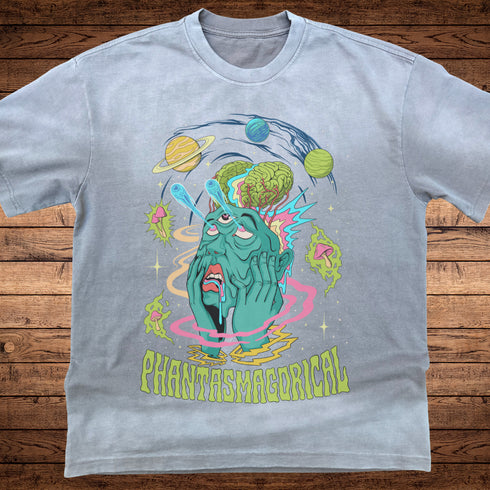 Macrodose - Ultra-Heavyweight Vintage Washed Oversized T-Shirt - 300 GSM