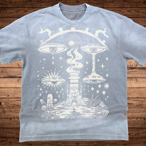 Paradoxical Perspective - Ultra-Heavyweight Vintage Washed Oversized T-Shirt - 300 GSM