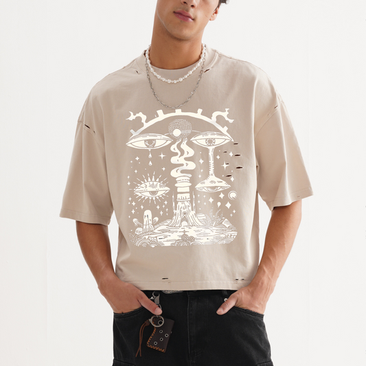Paradoxical Perspective - Frayed Boxy Tee
