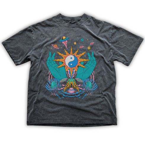 Yin / Yang - Fluffy Vintage Heavyweight T-Shirt