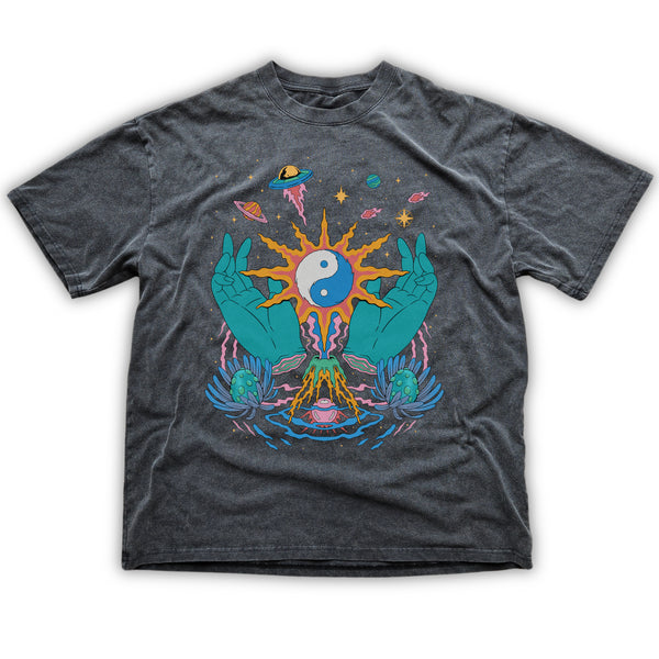 Yin / Yang - Fluffy Vintage Heavyweight T-Shirt