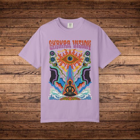 Chakra Vision - Unisex Garment-Dyed T-shirt