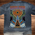 Chakra Vision - Ultra-Heavyweight Vintage Washed Oversized T-Shirt - 300 GSM (Back design)