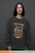 Dreamfire Sage - Snow Washed Frayed Edge Sweatshirt