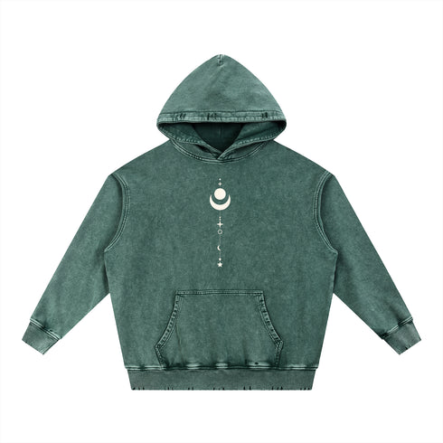 Existential - Snow Wash Hand-Frayed Heavyweight Hoodie