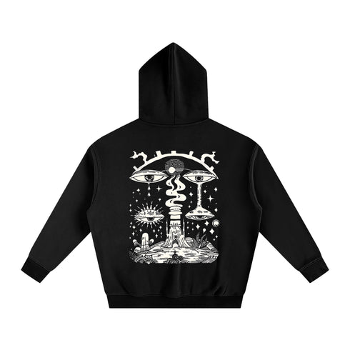 Paradoxical Perspective - Oversize Fleeced Hoodie