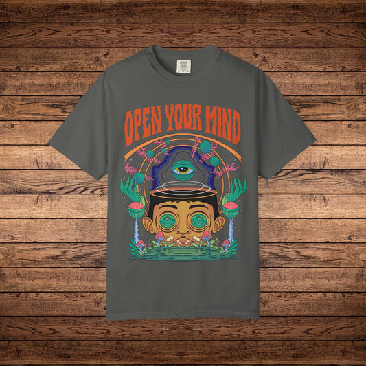 Open Your Mind 2.0 - Unisex Garment-Dyed T-shirt
