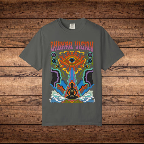 Chakra Vision - Unisex Garment-Dyed T-shirt