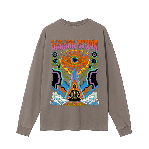 Chakra Vision - Vintage Washed Long Sleeve T-Shirt