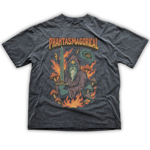 Dreamfire Sage - Fluffy Vintage Washed T-Shirt - 250 GSM (NEW)