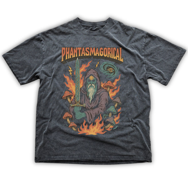 Dreamfire Sage - Fluffy Vintage Washed T-Shirt - 250 GSM (NEW)