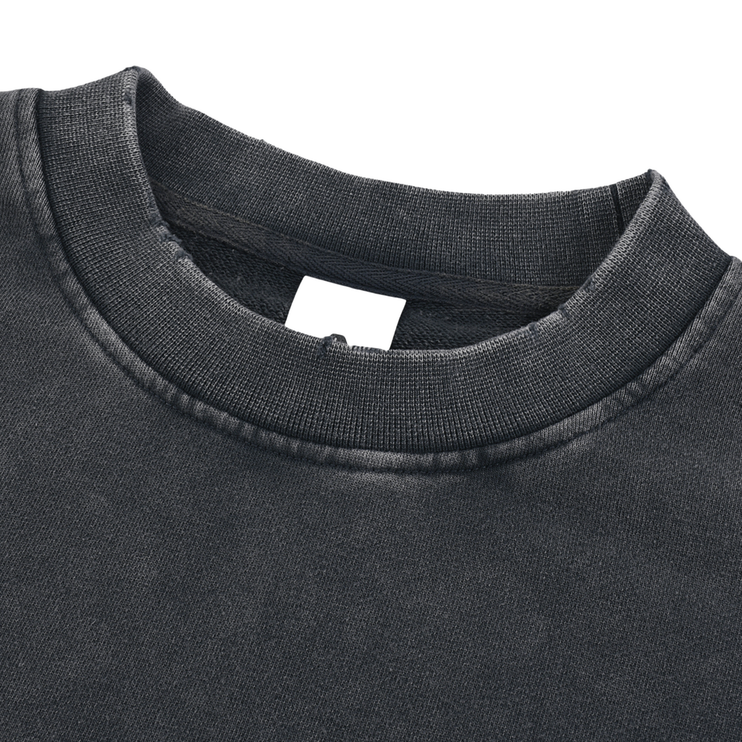 Mystic Maiden - Snow Washed Raw Edge Cropped Sweatshirt