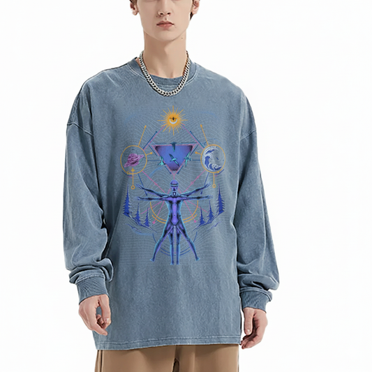 Interconnected - Vintage Washed Long Sleeve T-Shirt