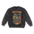 Dreamfire Sage - Snow Washed Frayed Edge Sweatshirt