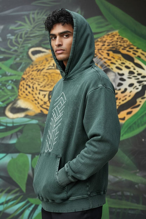 Paradigm - Snow Wash Hand-Frayed Heavyweight Hoodie