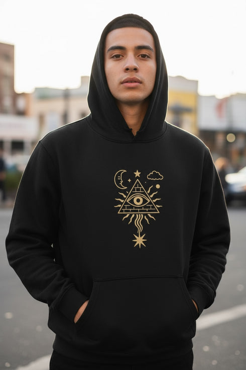 Mystic Signal - Oversize Fleeced Hoodie