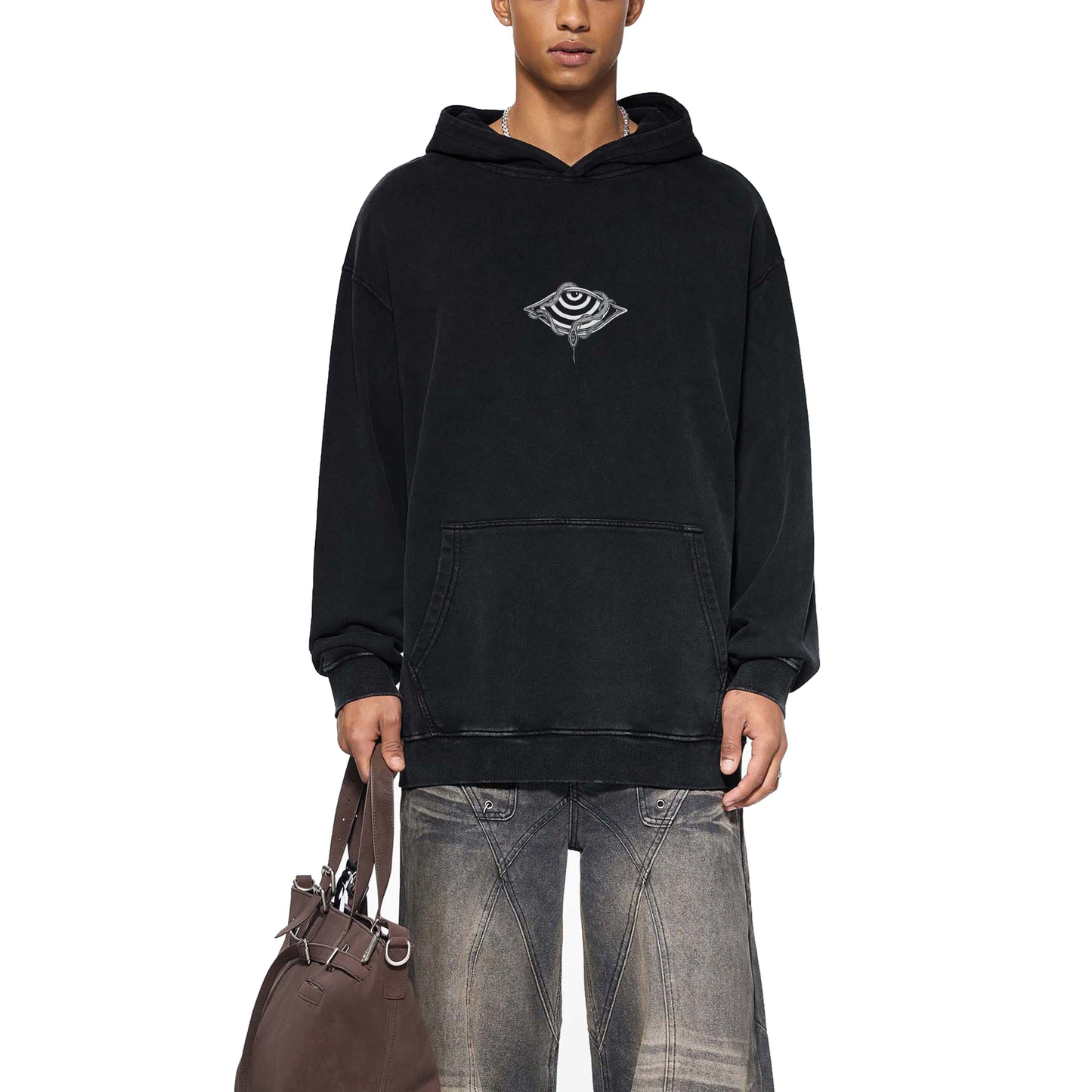 Embrace The Chaos - Snow Washed Loose Cotton Hoodie - Patakota X Phantsmagorical Special Edition Collab