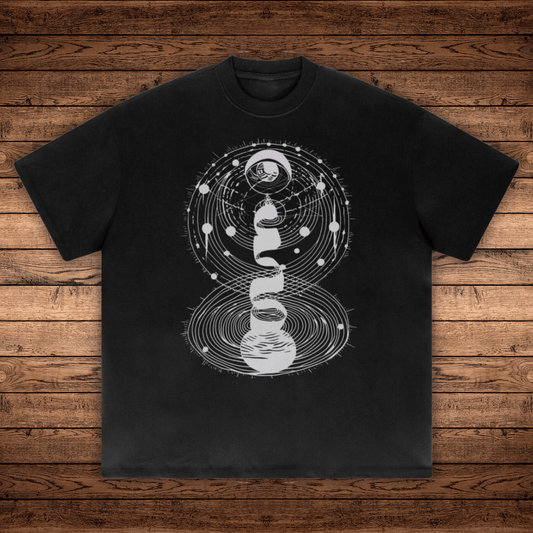 Cosmic Connection - Absurdly Heavyweight Relaxed Fit T-shirt - Phantasmagorical