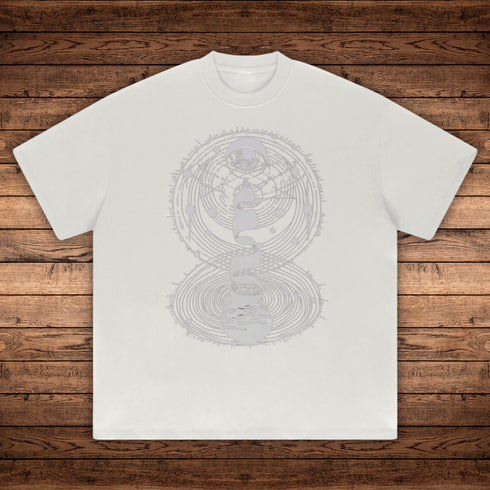 Cosmic Connection - Absurdly Heavyweight Relaxed Fit T-shirt - Phantasmagorical