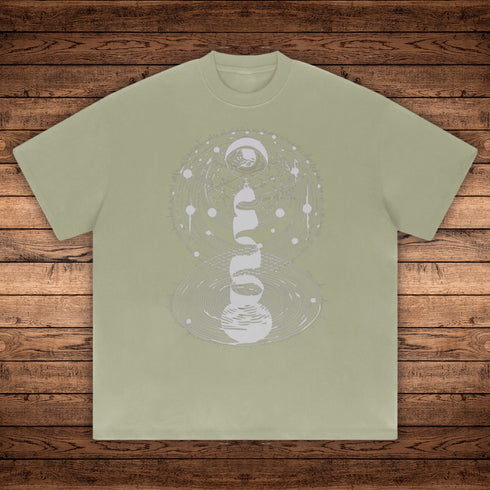 Cosmic Connection - Absurdly Heavyweight Relaxed Fit T-shirt - Phantasmagorical