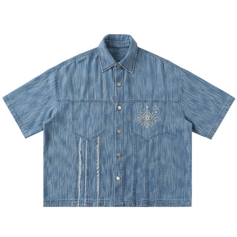 Dimensional Drift - Button Up Short-Sleeve Shirt (NEW)