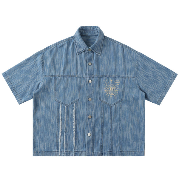 Dimensional Drift - Button Up Short-Sleeve Shirt (NEW)