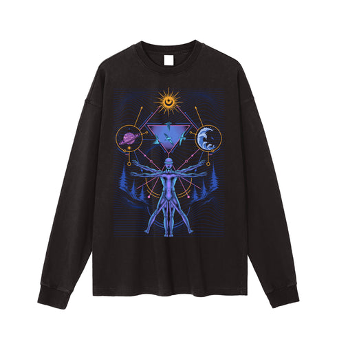 Interconnected - Vintage Washed Long Sleeve T-Shirt