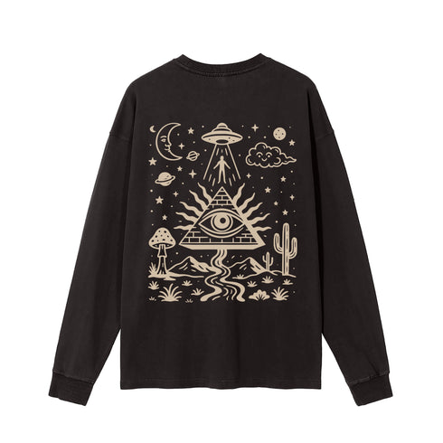 Mystic Signal - Vintage Washed Long Sleeve T-Shirt
