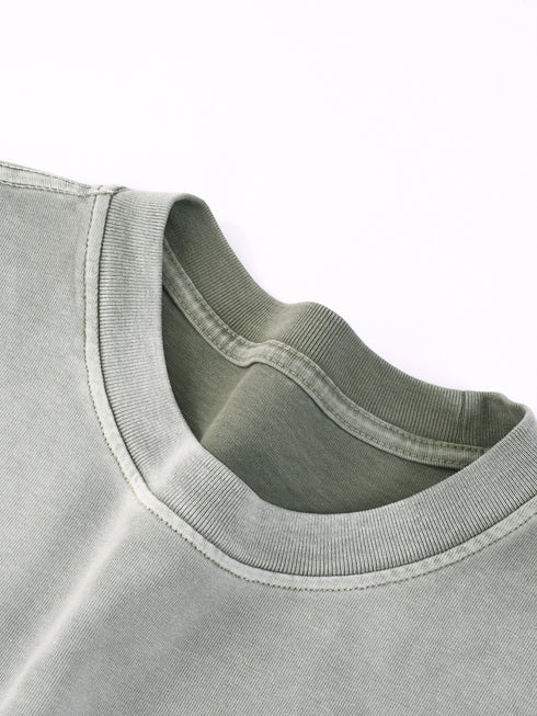 Spaced Out - Ultra-Heavyweight Vintage Washed Oversized T-Shirt - 300 GSM