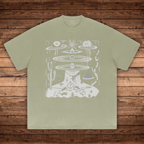 Spaced Out - Absurdly Heavyweight Relaxed Fit T-shirt - Phantasmagorical