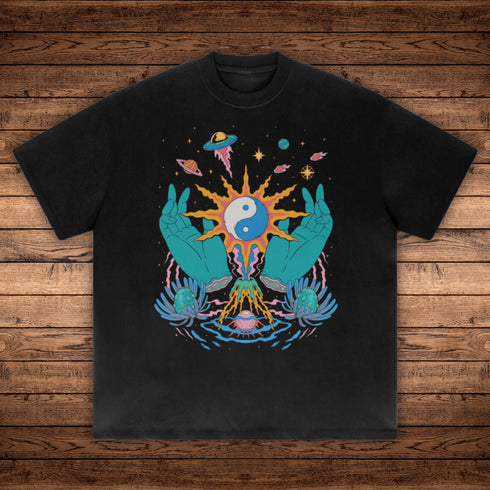 Yin / Yang - Absurdly Heavyweight Relaxed Fit T-shirt (425 GSM) - Phantasmagorical