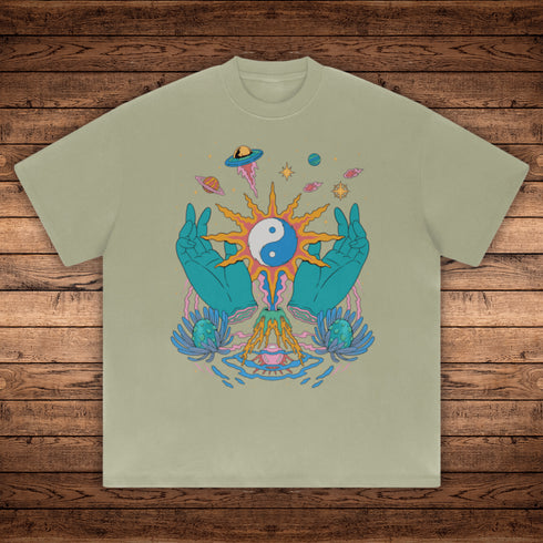 Yin / Yang - Absurdly Heavyweight Relaxed Fit T-shirt (425 GSM) - Phantasmagorical