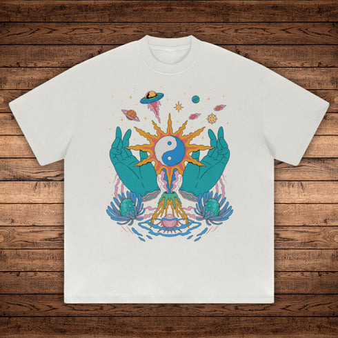 Yin / Yang - Absurdly Heavyweight Relaxed Fit T-shirt (425 GSM) - Phantasmagorical