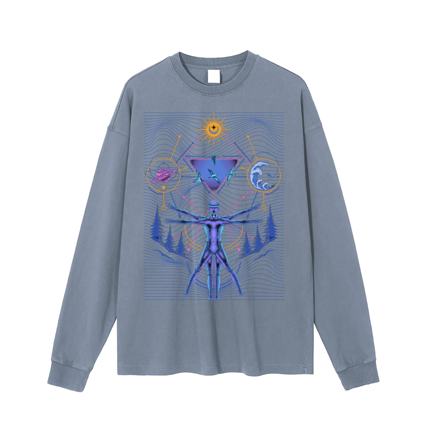 Interconnected - Vintage Washed Long Sleeve T-Shirt