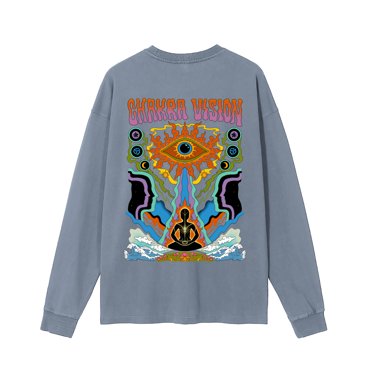 Chakra Vision - Vintage Washed Long Sleeve T-Shirt