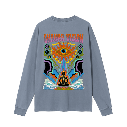 Chakra Vision - Vintage Washed Long Sleeve T-Shirt